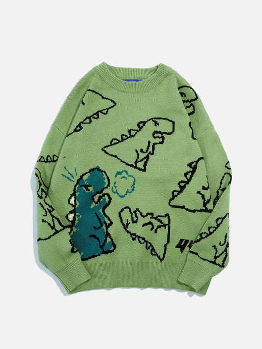 Icon Dinosaur Pattern Sweater